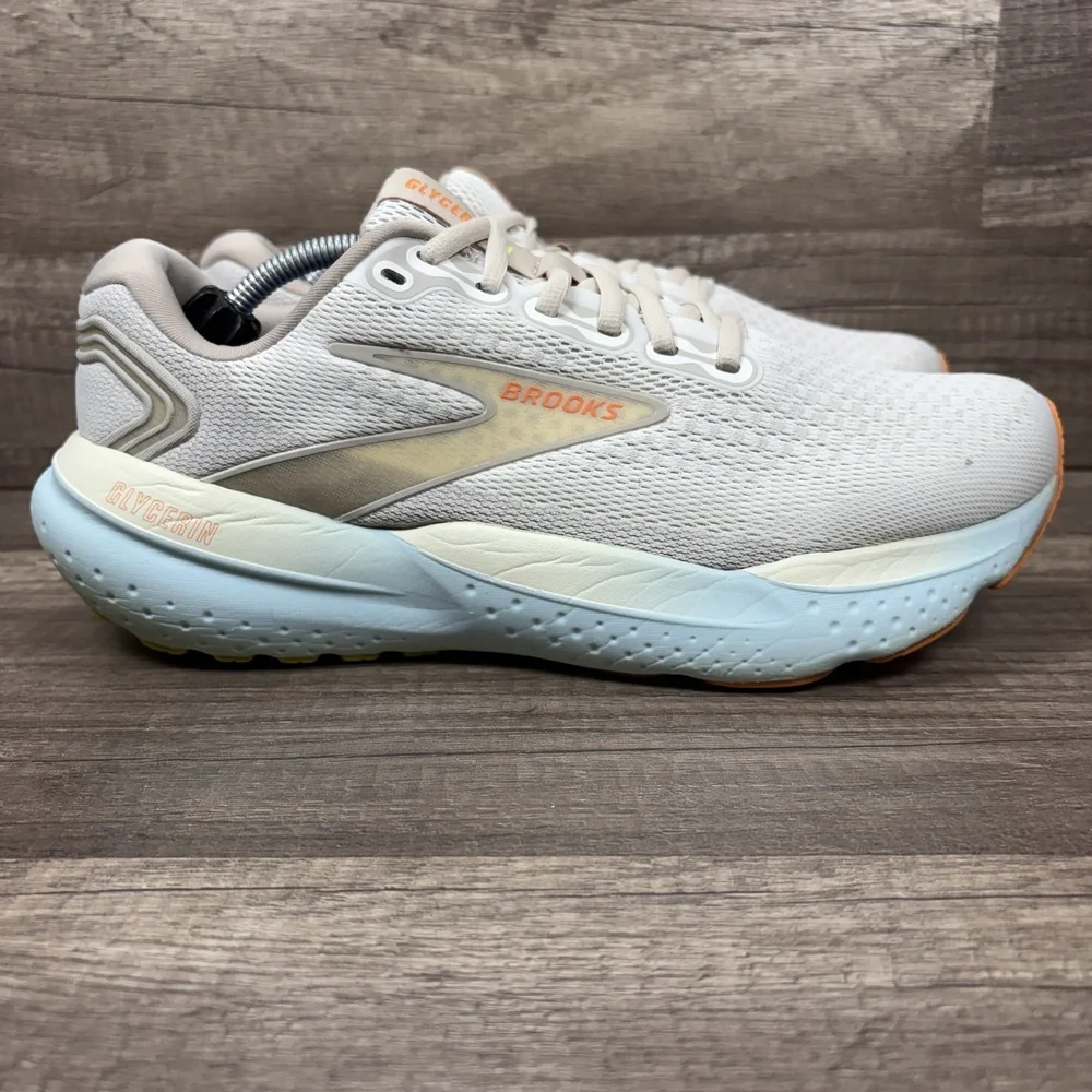 Brooks Glycerin 21 Gray Blue Womens US Size 10 EUR 42 1204081B195 Running Shoes